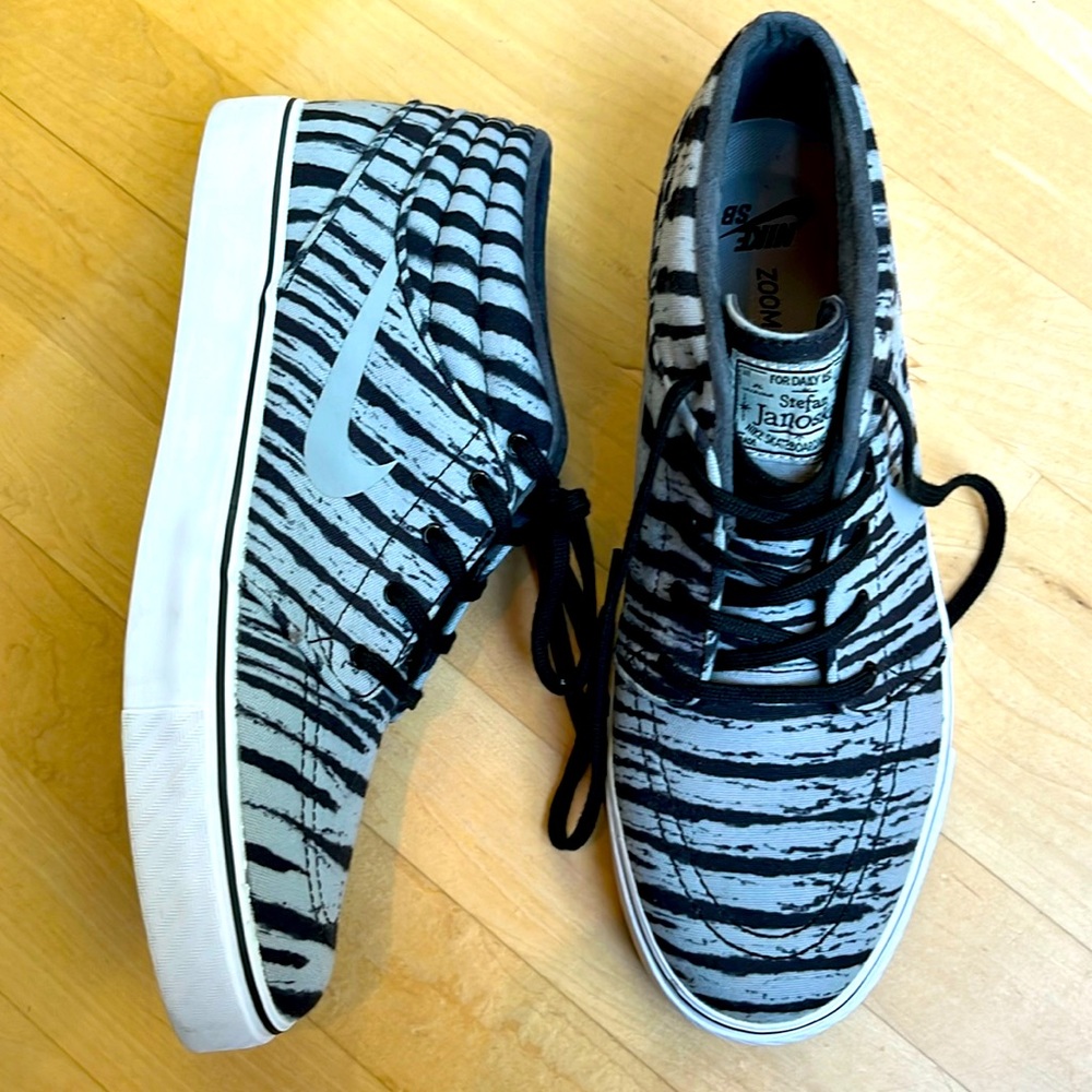 Stefan Janoski Gray Tiger Stripe, Mid Premium, Men's 10